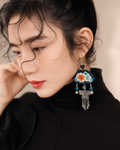 Embroidered Earrings