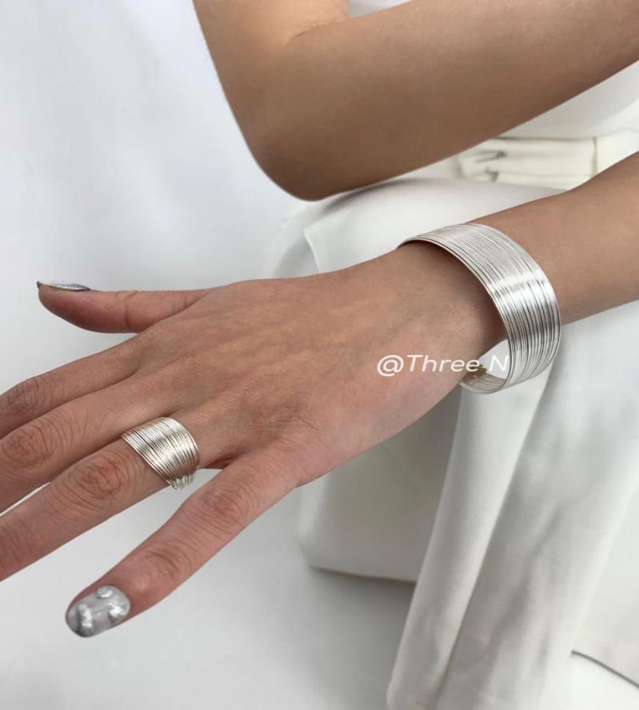Silver Multi-strand Bangle