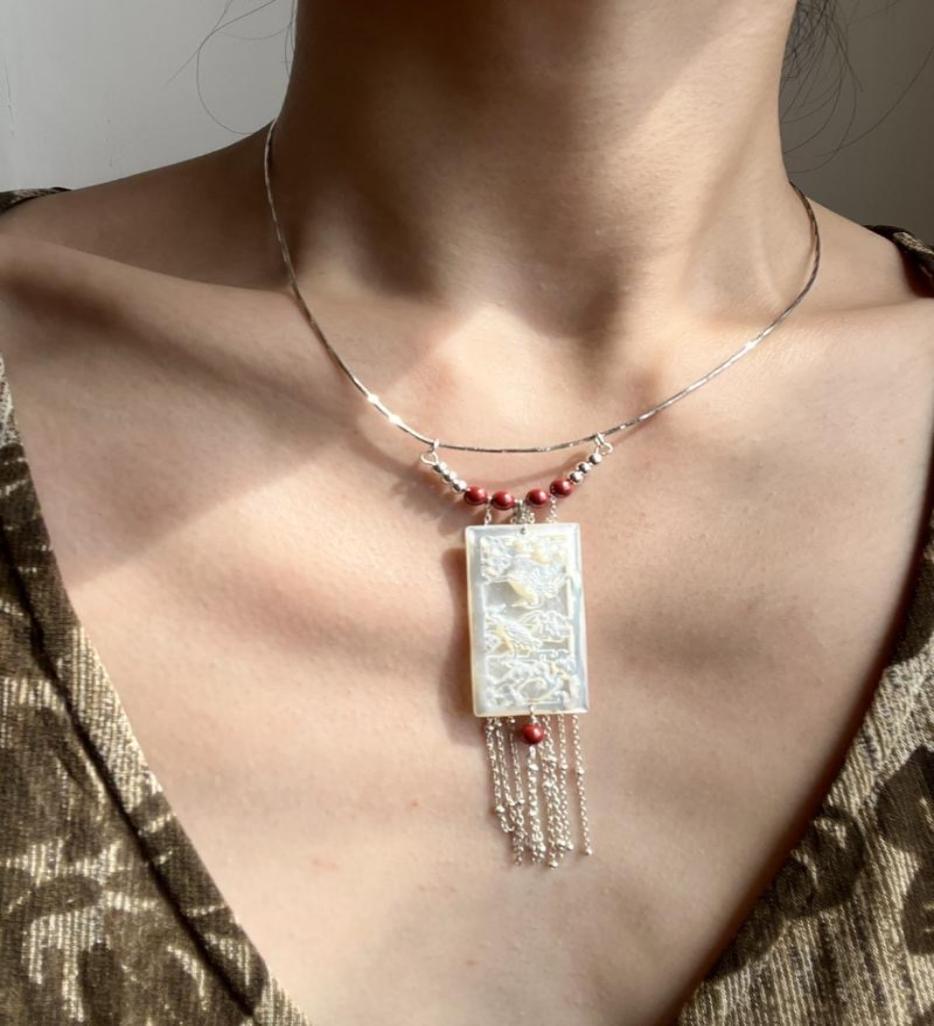Crane Necklace