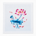 Lotus Deer Framed Embroidery Wall Art - Yuanix embroidery product