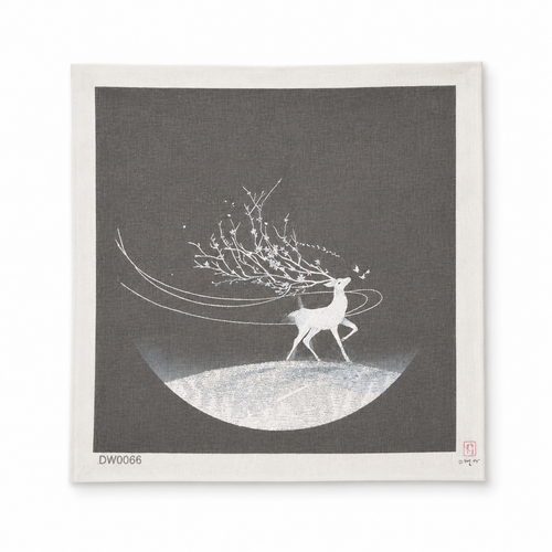 Black Moon Deer Embroidery Wall Art - Yuanix embroidery product