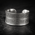 Wide Carved Bangle